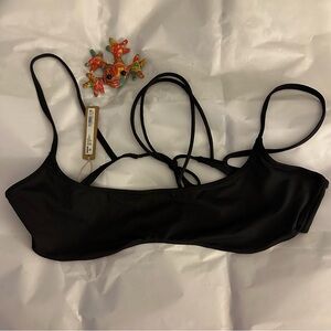 SKIMS Swim Micro Scoop Bikini Top - 4X, Onyx